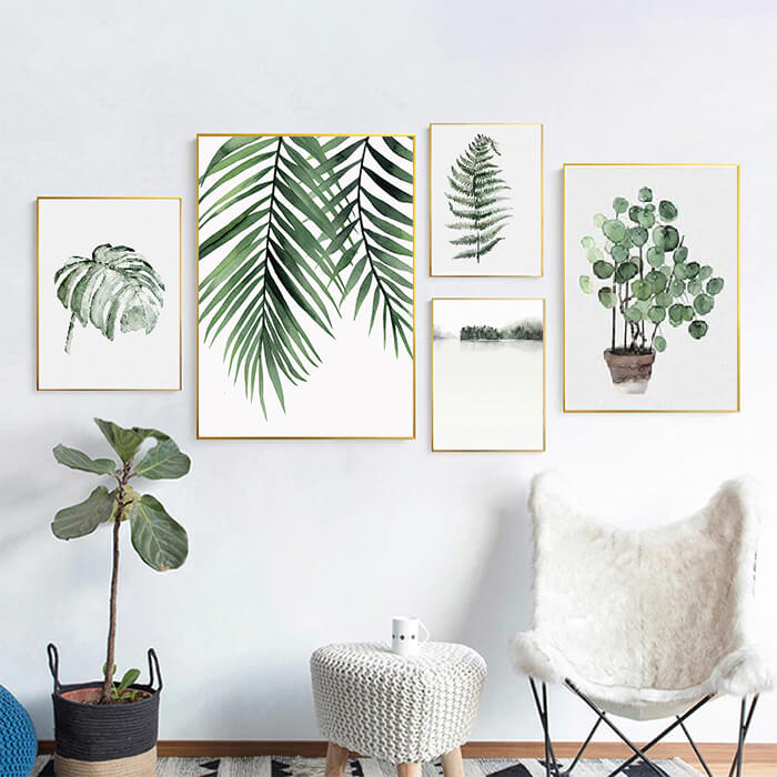 Green Plants No1 Print Wall Art Moncasso