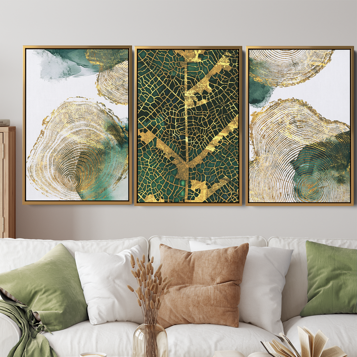 Golden Section Set of 3 Prints Wall Art Moncasso