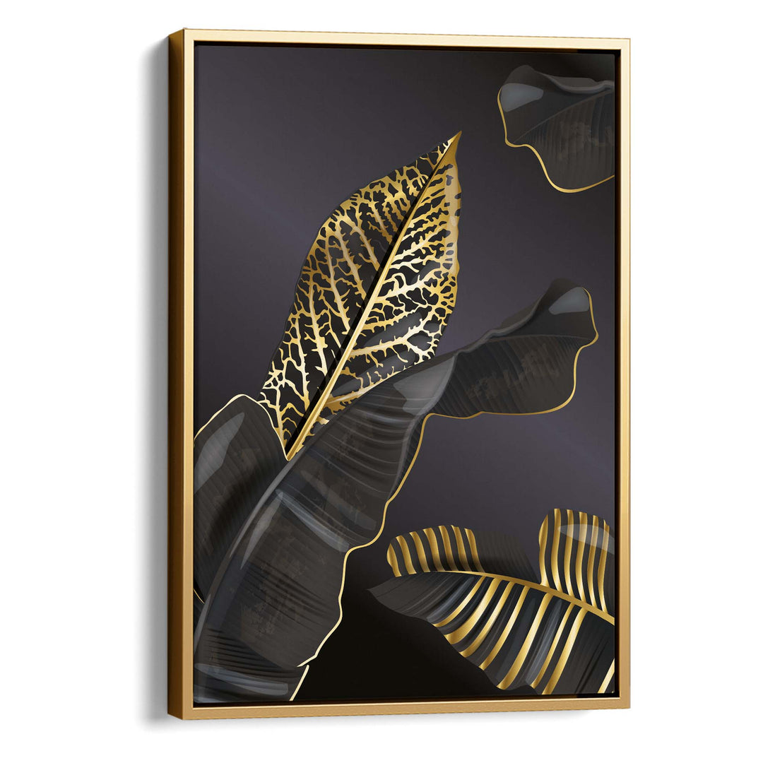 Golden Foliage Print