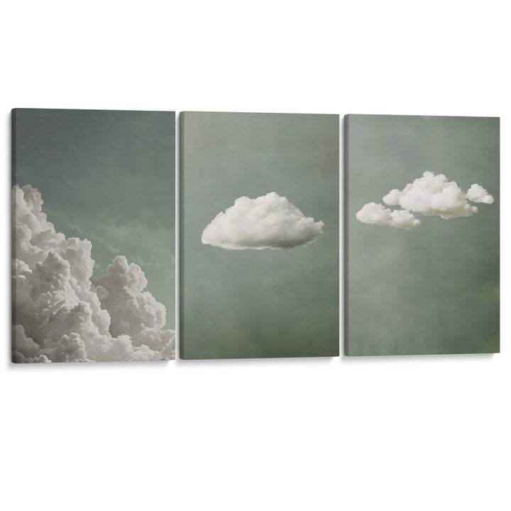 Tranquil Cloud Set of 3 Prints Wall Art Moncasso