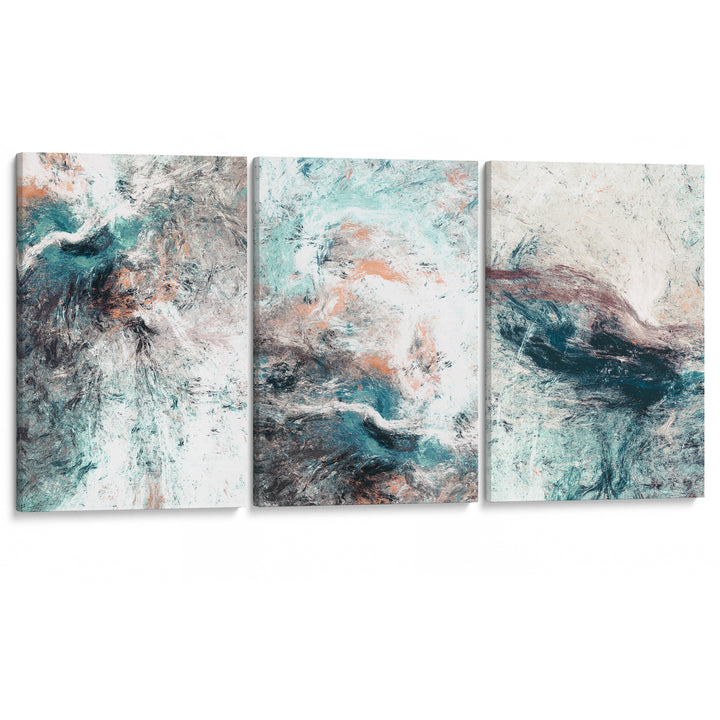 Ocean Storm Set of 3 Prints Wall Art Moncasso
