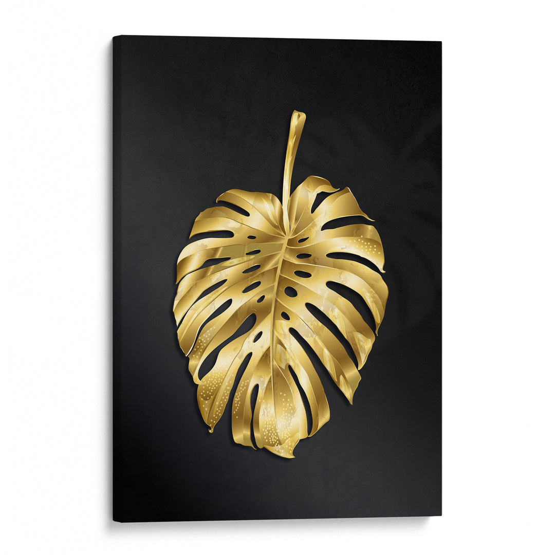 Golden Monstera Print