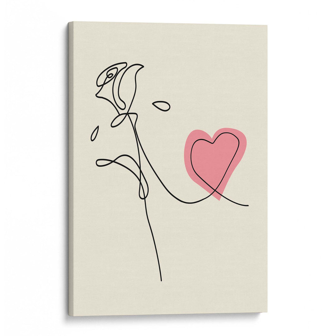 Rose & Heart Print
