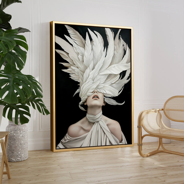 Midnight Plume Print Wall Art Moncasso