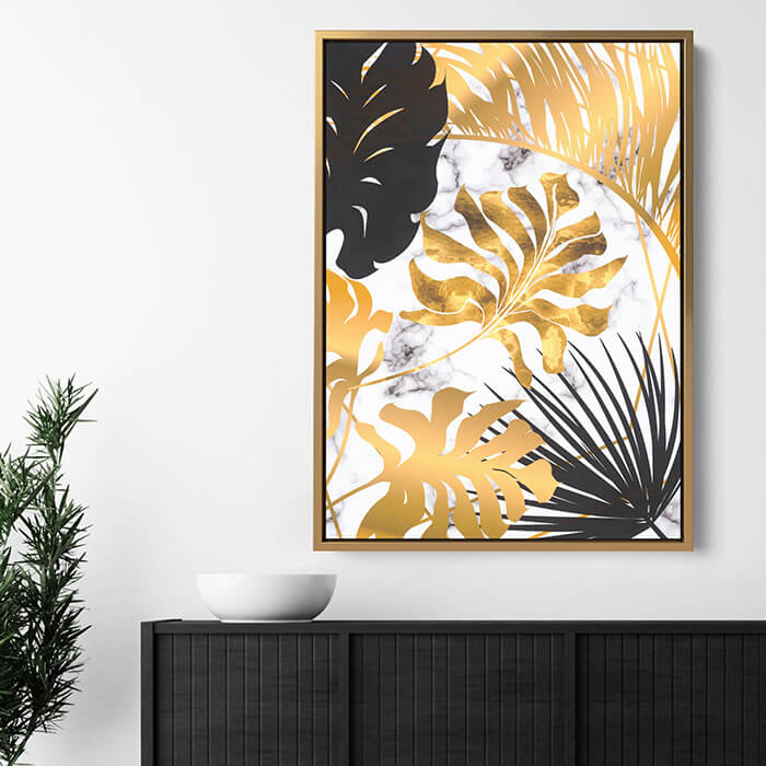 Golden Forest No1 Set of 3 Prints Wall Art Moncasso