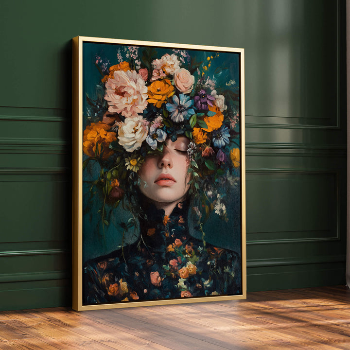 Victorian Flowers Print Wall Art Moncasso