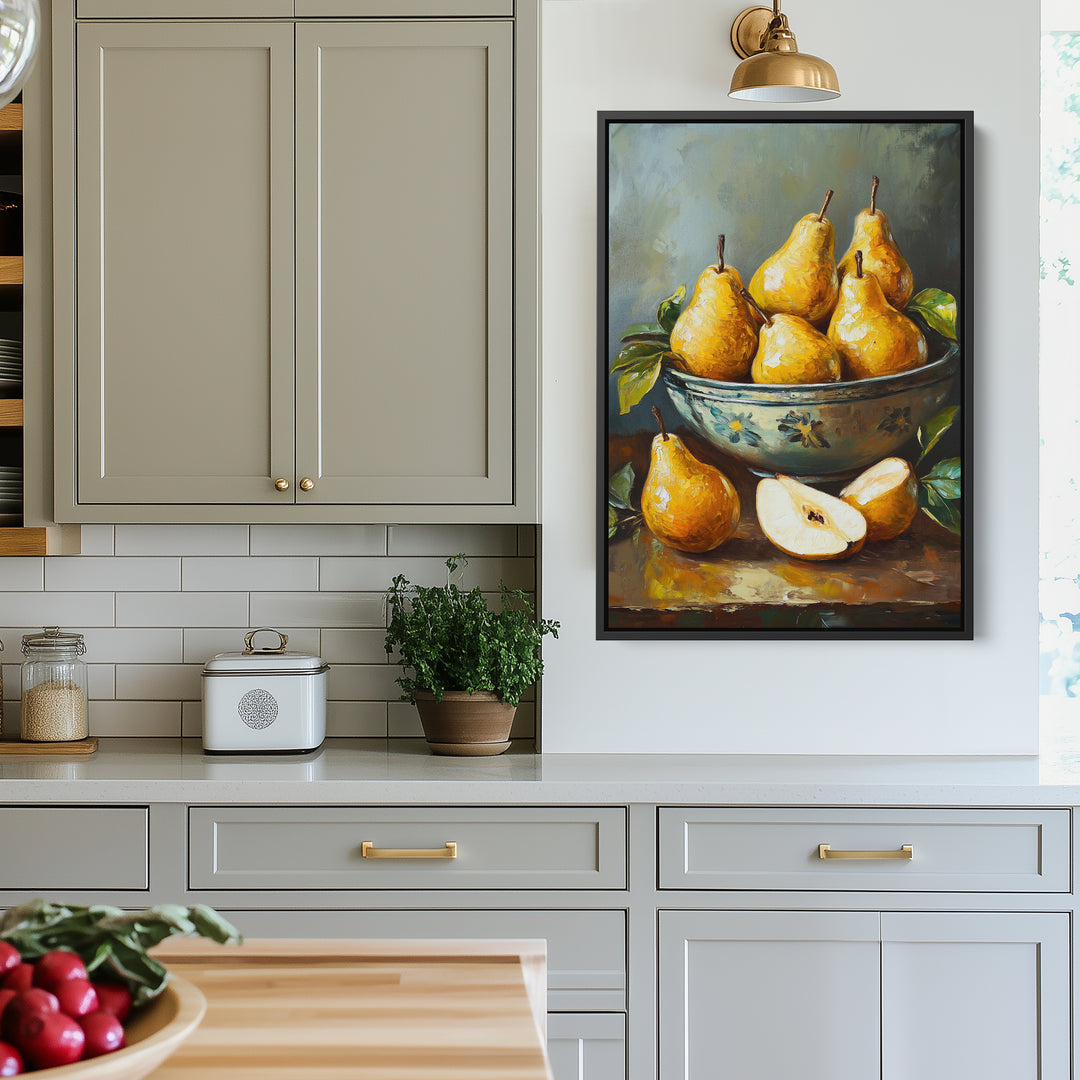 Farmhouse Pears Print Wall Art Moncasso