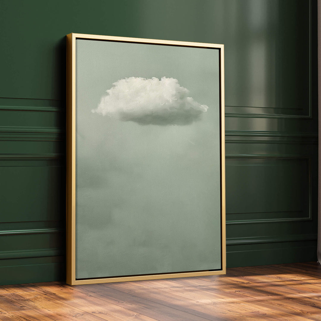 Sage Cloud Print Wall Art Moncasso