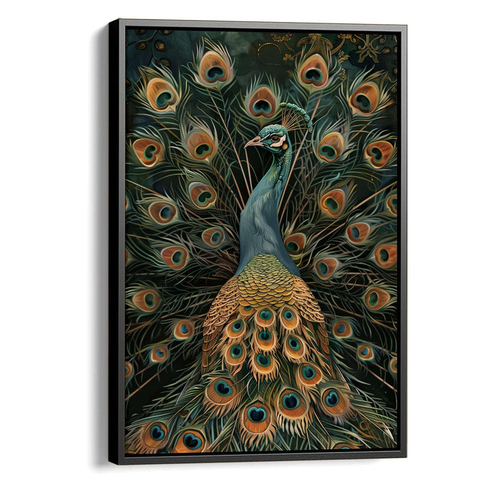 Vintage Peacock No1 Print Wall Art Moncasso