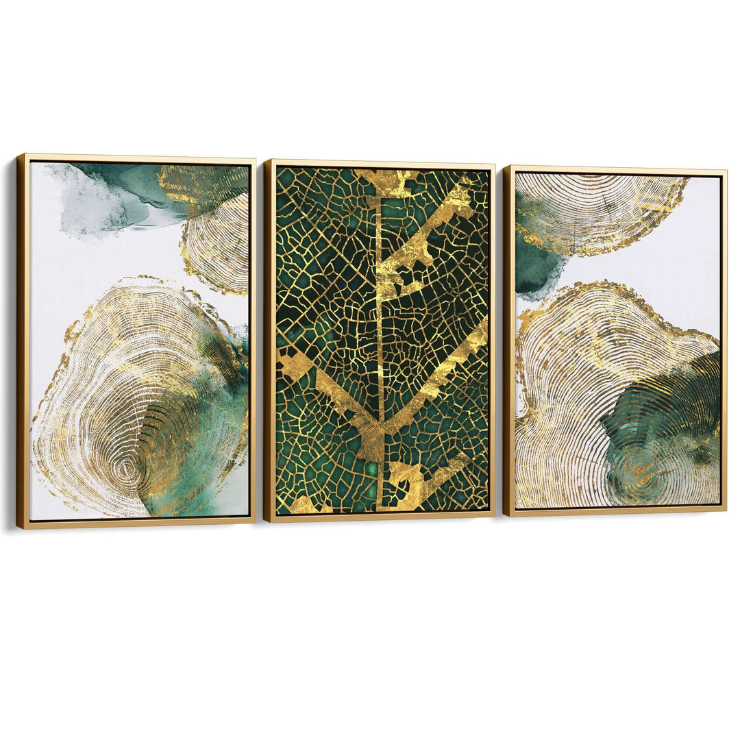 Golden Section Set of 3 Prints Wall Art Moncasso