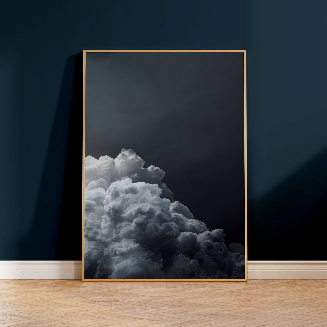 Grey Cloud Print No3 Wall Art Moncasso