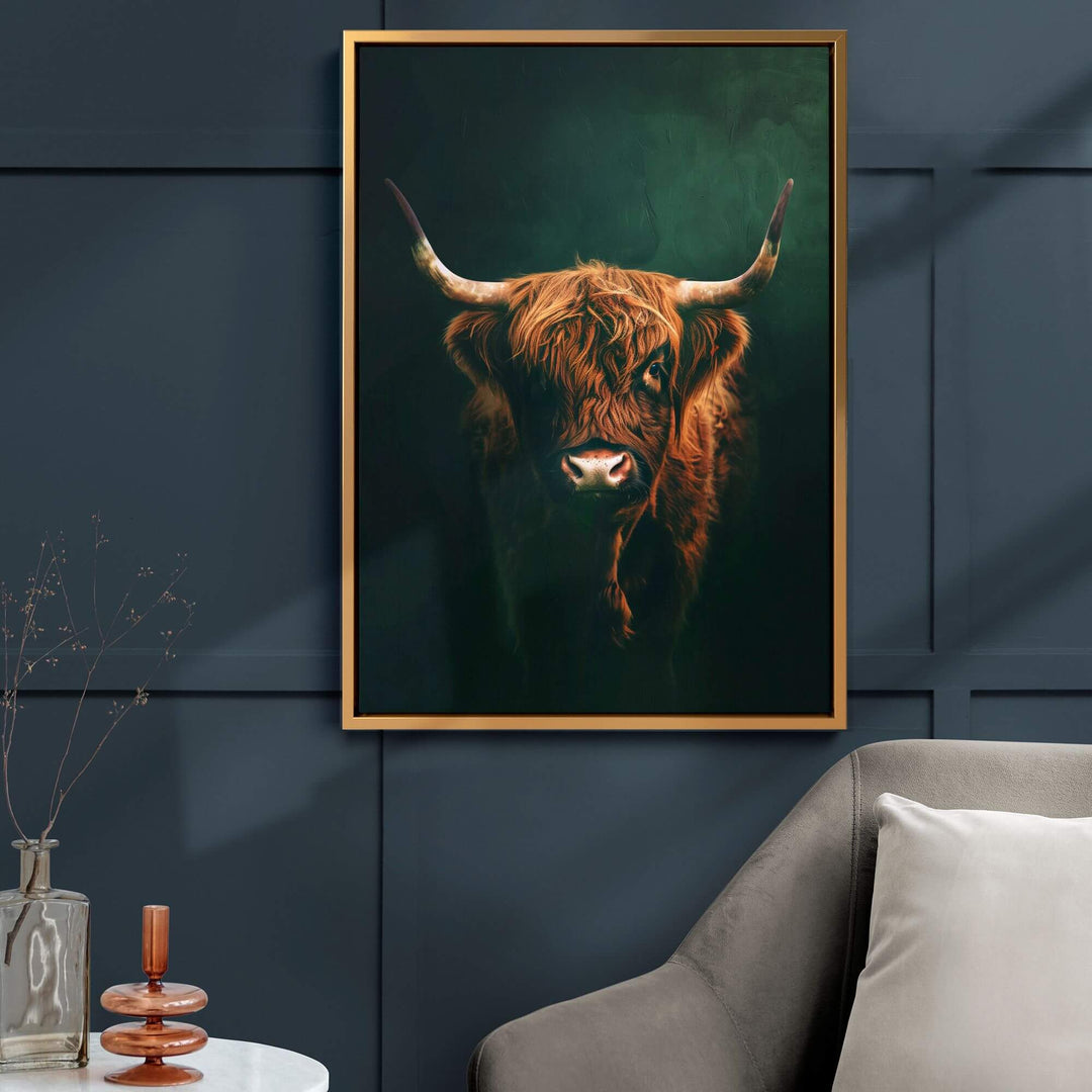 Highland Cow Print Wall Art Moncasso