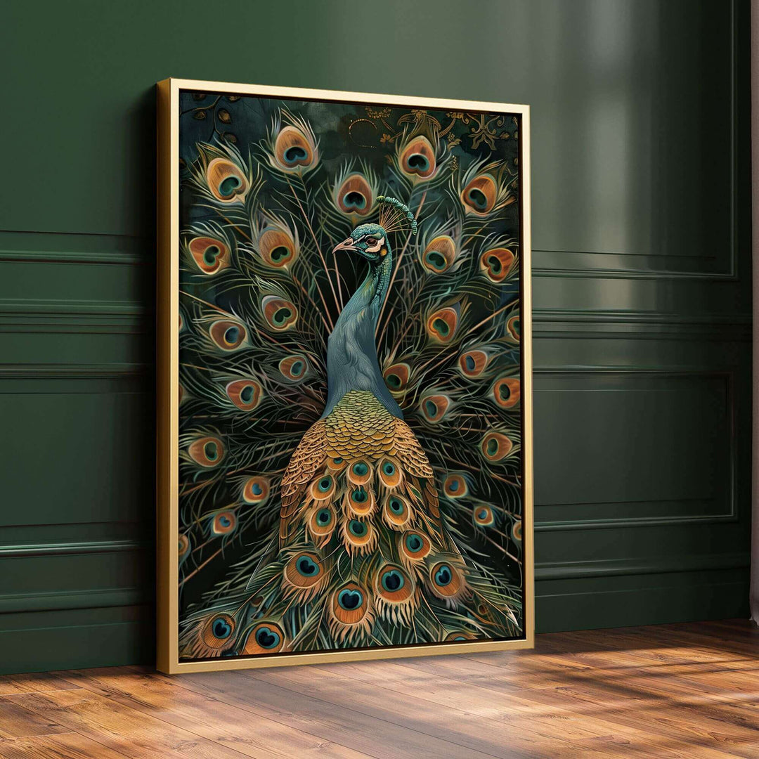 Vintage Peacock No1 Print Wall Art Moncasso