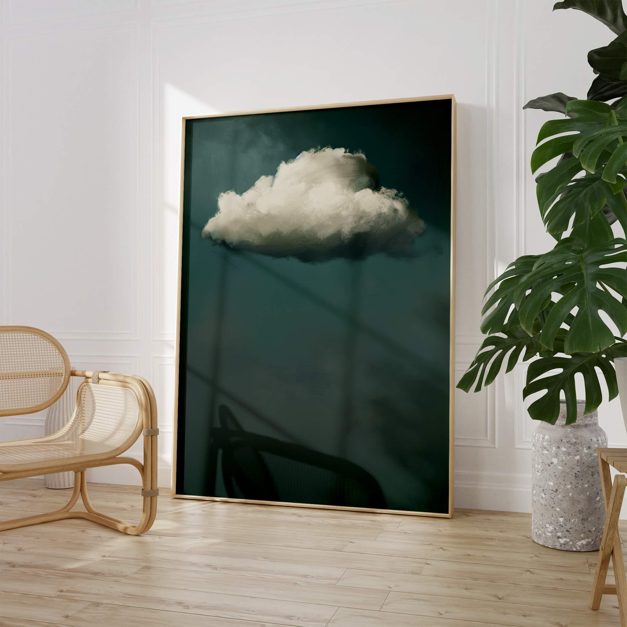 Vintage Cloud No2 Print | Large Canvas Wall Art Print for Home