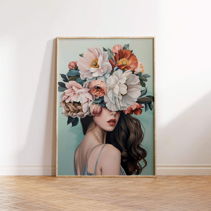 Flower Girl Print Wall Art Moncasso