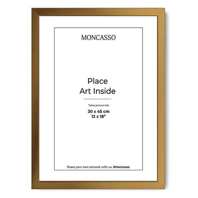Fine Art Frame Gold 30 x 45 cm Frame Moncasso