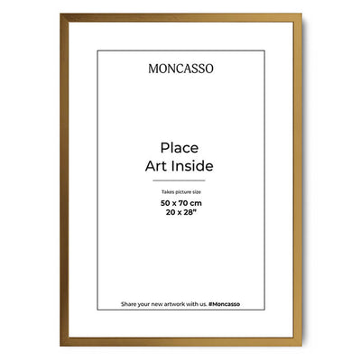 Fine Art Frame Gold 50 x 70 cm Frame Moncasso