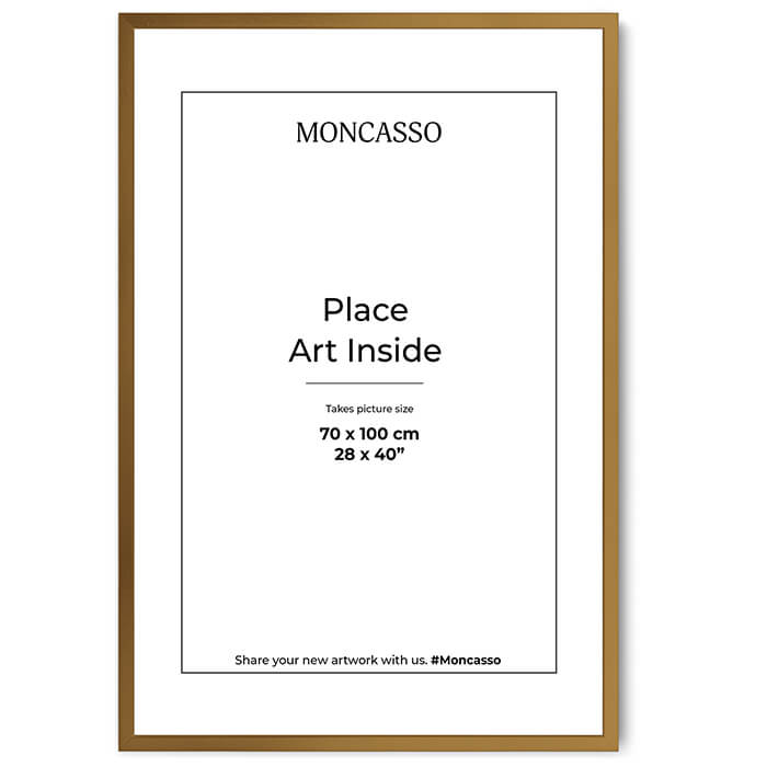 Fine Art Frame Gold 70 x 100 cm Frame Moncasso