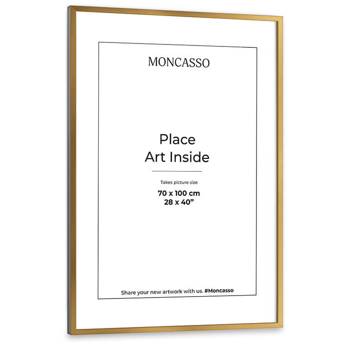 Gold Fine Art Frame, 28" x 40" in Frame Moncasso