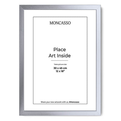 Fine Art Frame Silver 30 x 45 cm Frame Moncasso