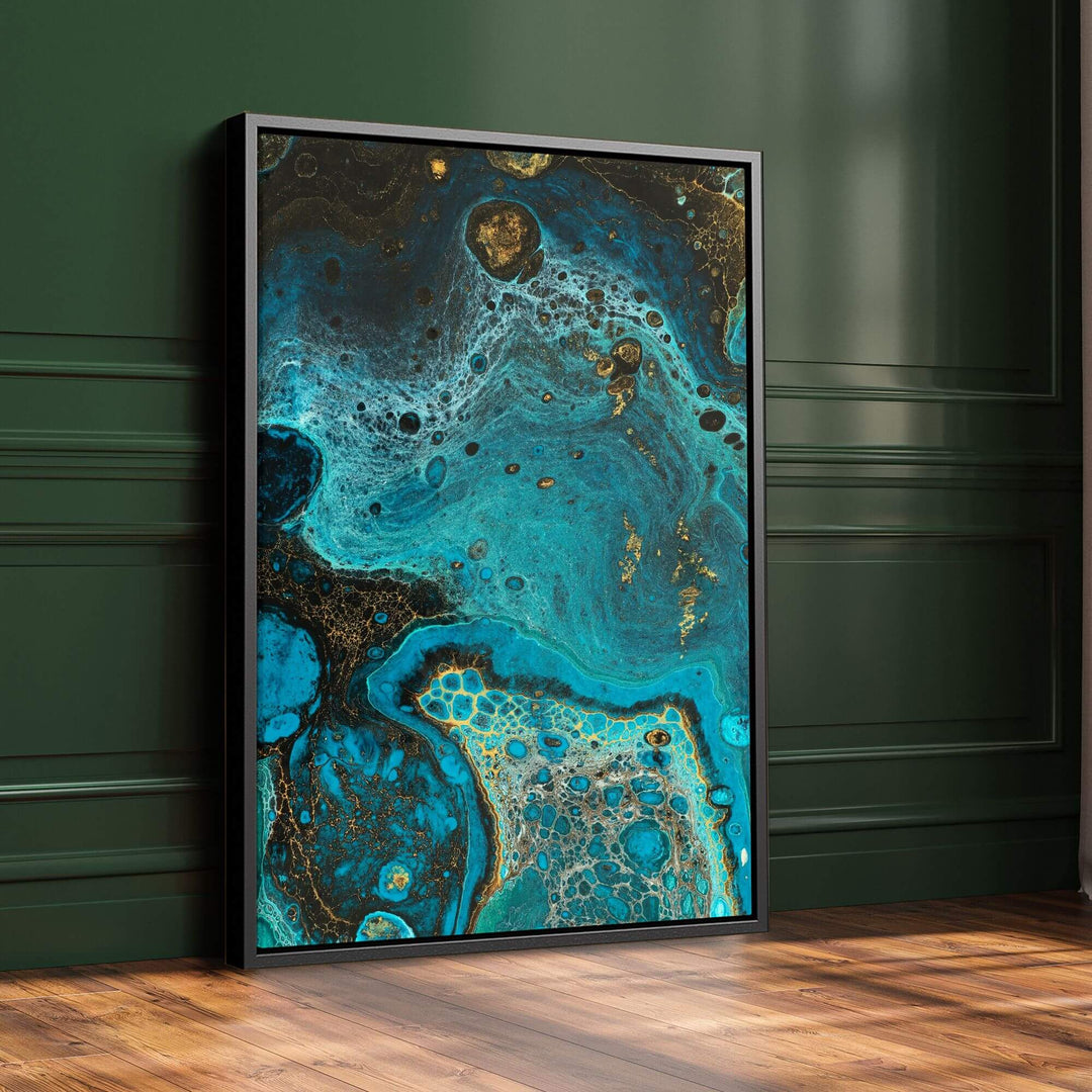 Ocean Marble Print Wall Art Moncasso