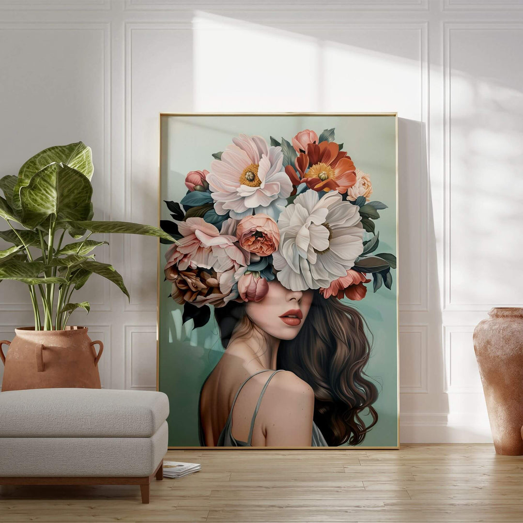 Flower Girl Print Wall Art Moncasso