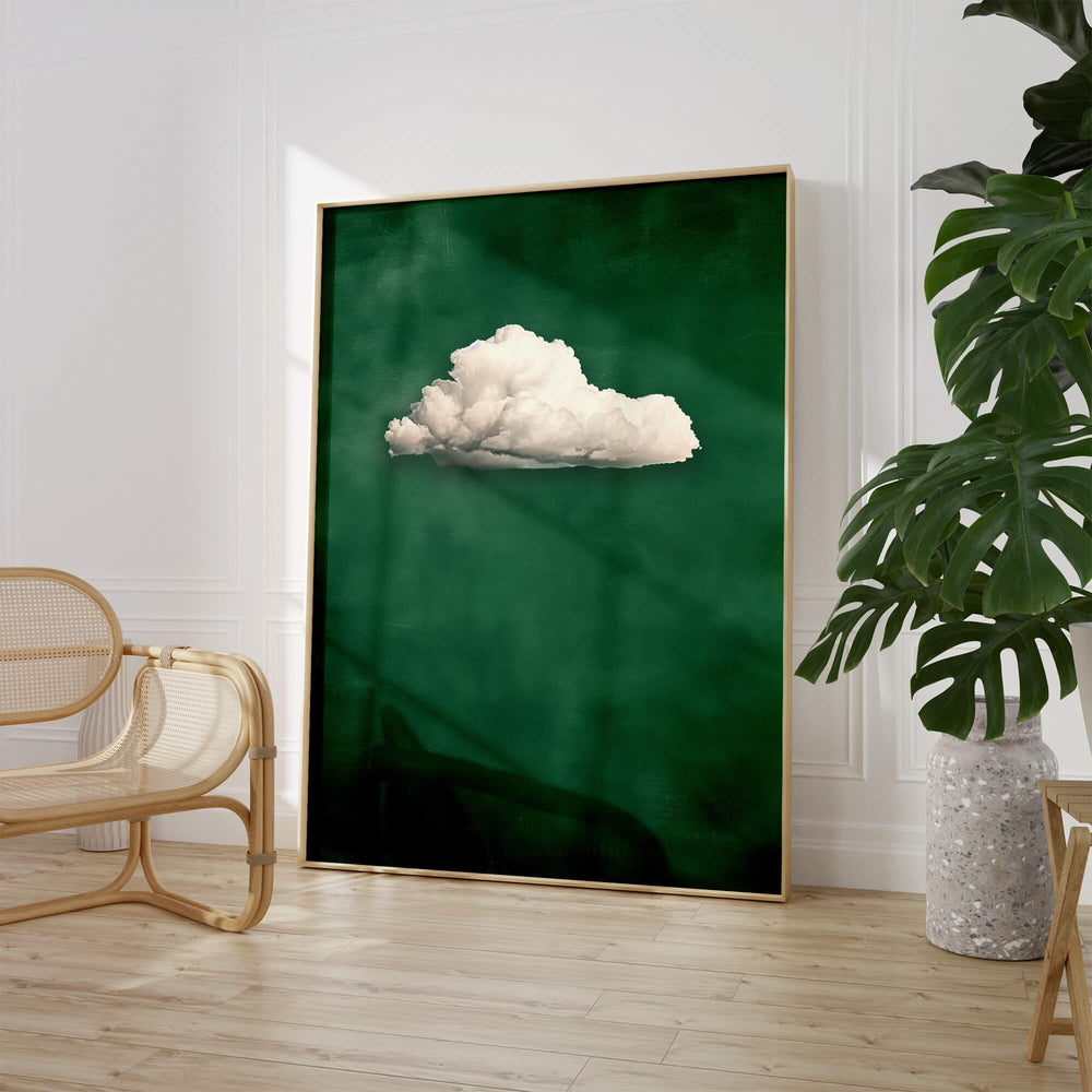 Emerald Cloud Print Wall Art Moncasso