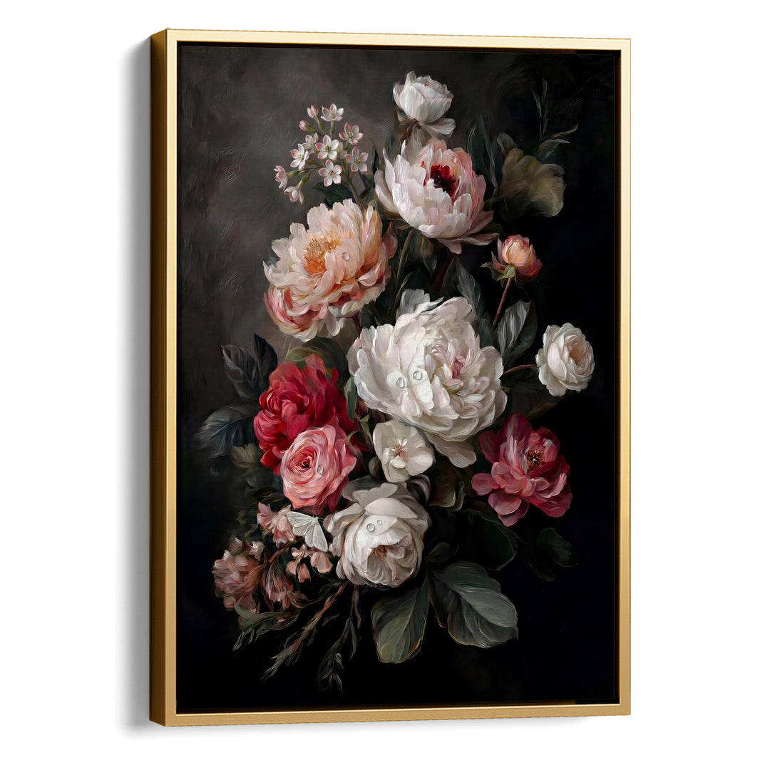 Peony Noir Print Wall Art Bilge Paksoylu