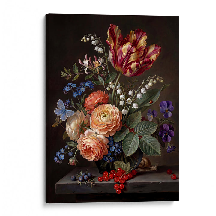Baroque Tulip Print Wall Art Bilge Paksoylu