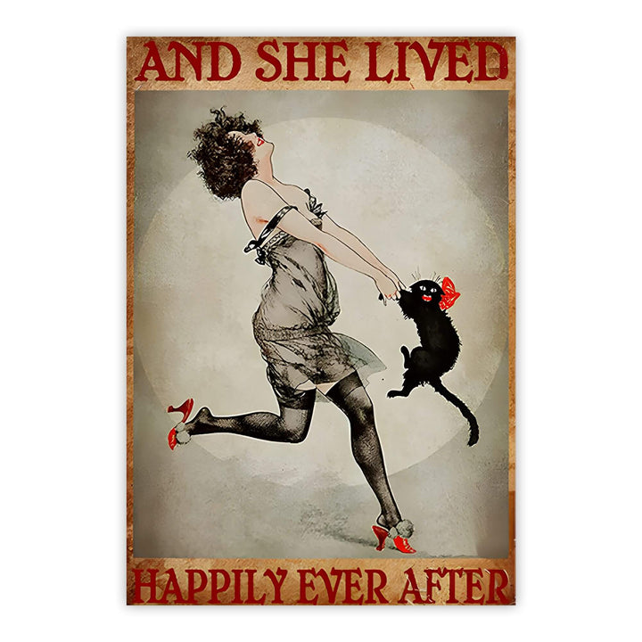 Cat Lover Print Wall Art Moncasso