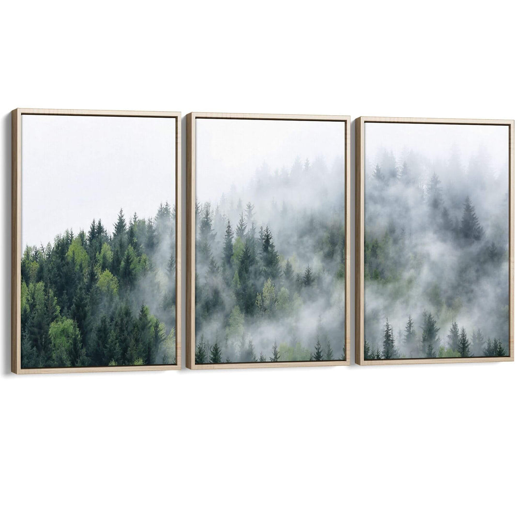 Nordic Forest Set of 3 Prints Wall Art Moncasso