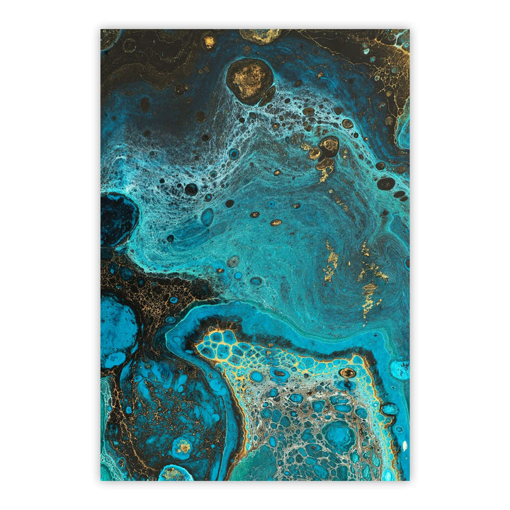 Ocean Marble Print Wall Art Moncasso