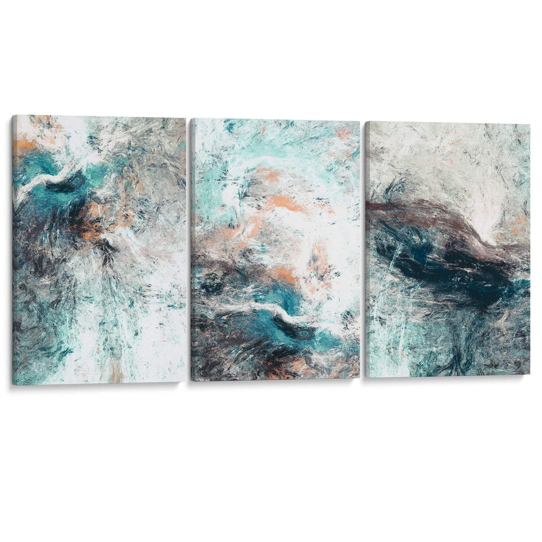 Ocean Storm Set of 3 Prints Wall Art Moncasso