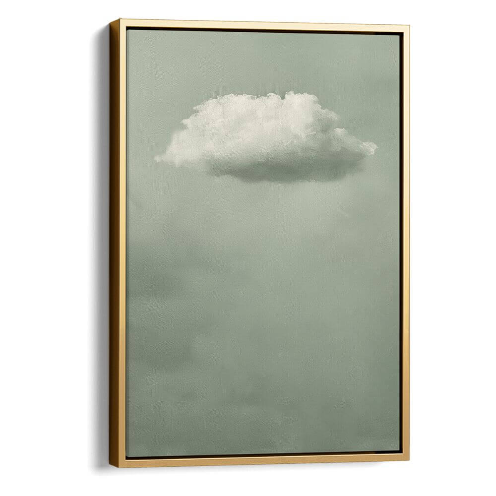 Sage Cloud Print Wall Art Moncasso