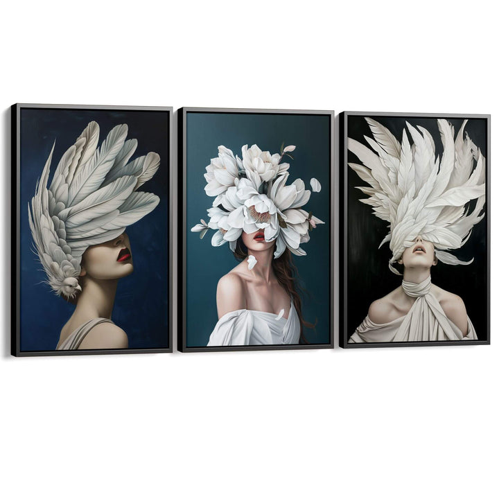 Nocturnal Set of 3 Prints Wall Art Moncasso