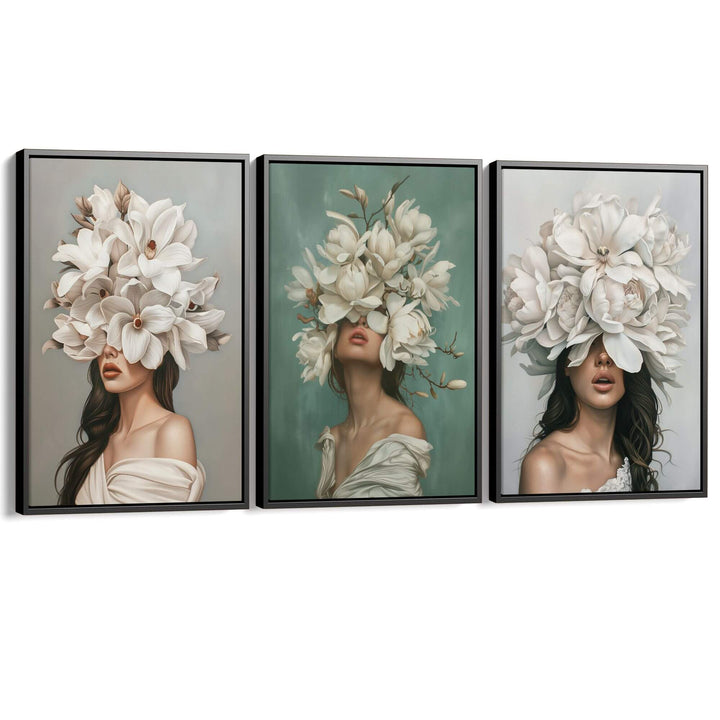 Grace Set of 3 Prints Wall Art Moncasso