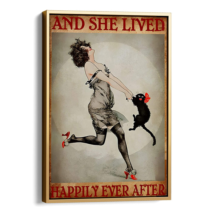 Cat Lover Print Wall Art Moncasso