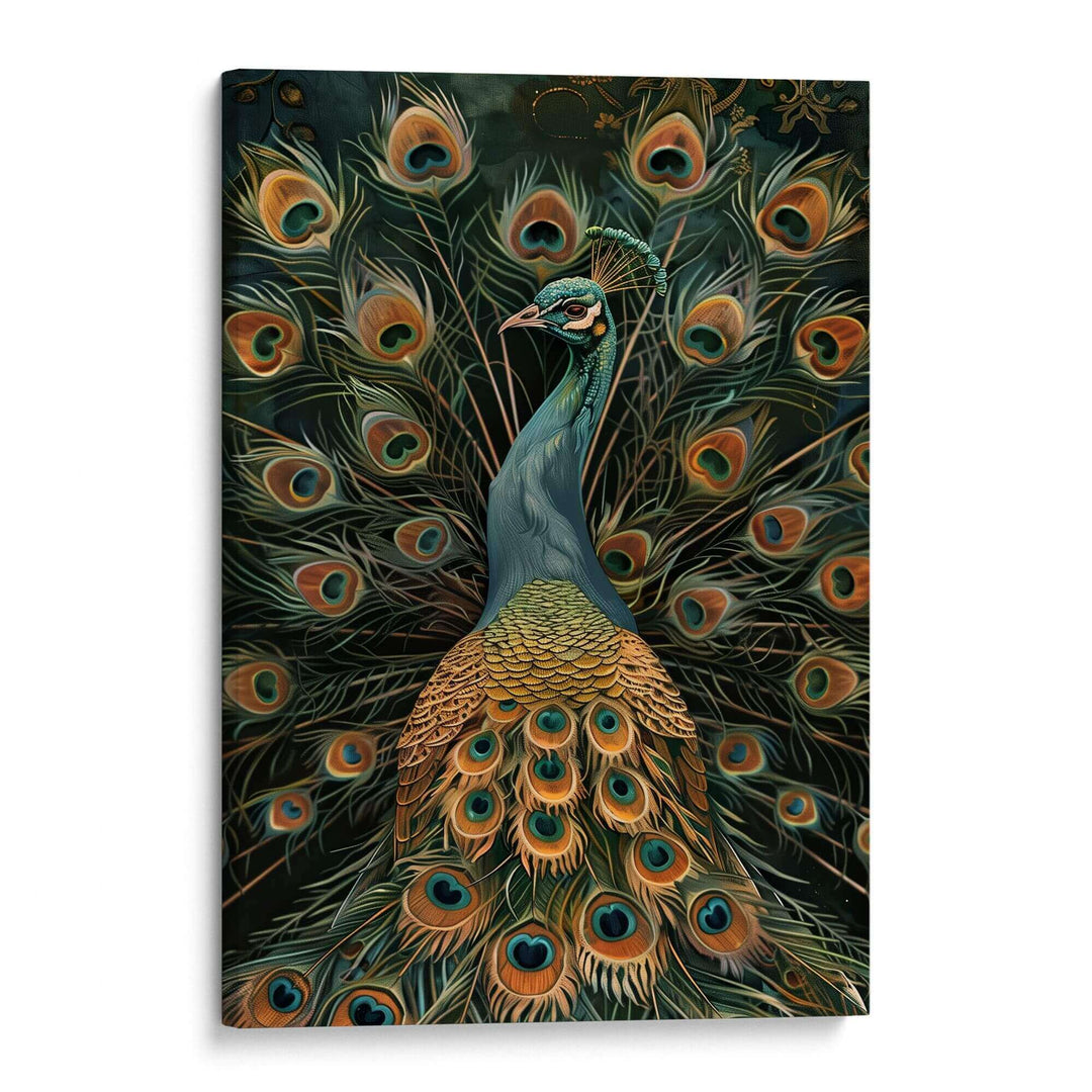 Vintage Peacock No1 Print Wall Art Moncasso