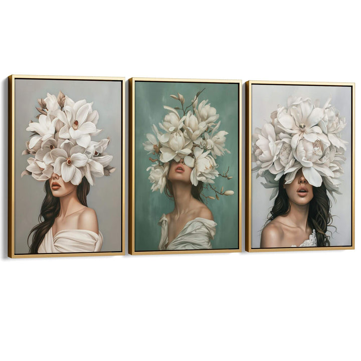 Grace Set of 3 Prints Wall Art Moncasso