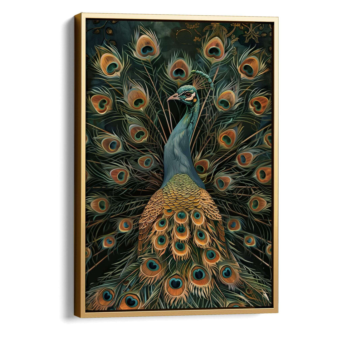 Vintage Peacock No1 Print Wall Art Moncasso