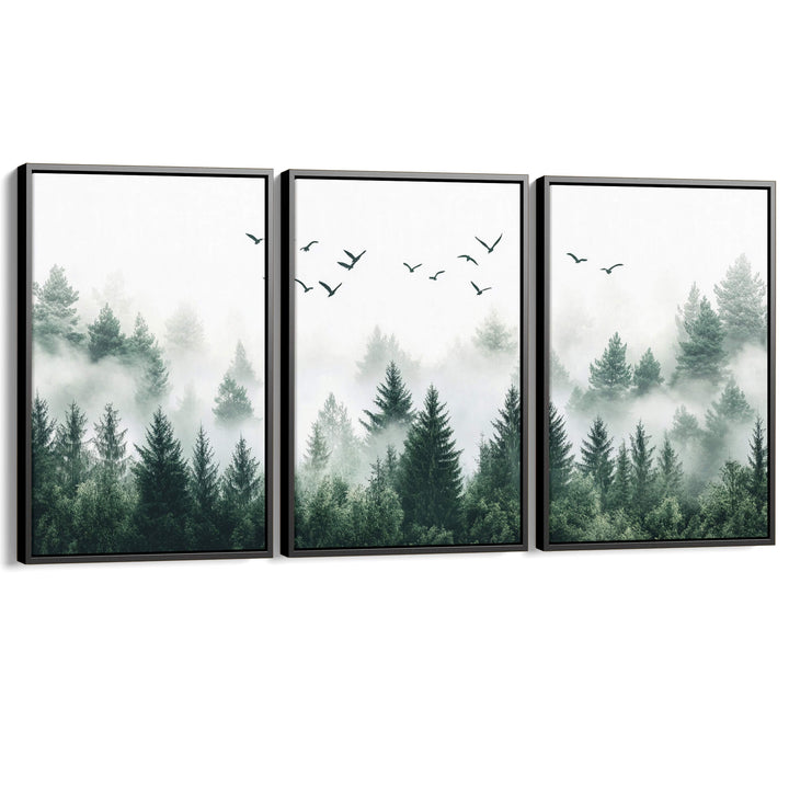 Above the Evergreens Set of 3 Prints Wall Art Moncasso