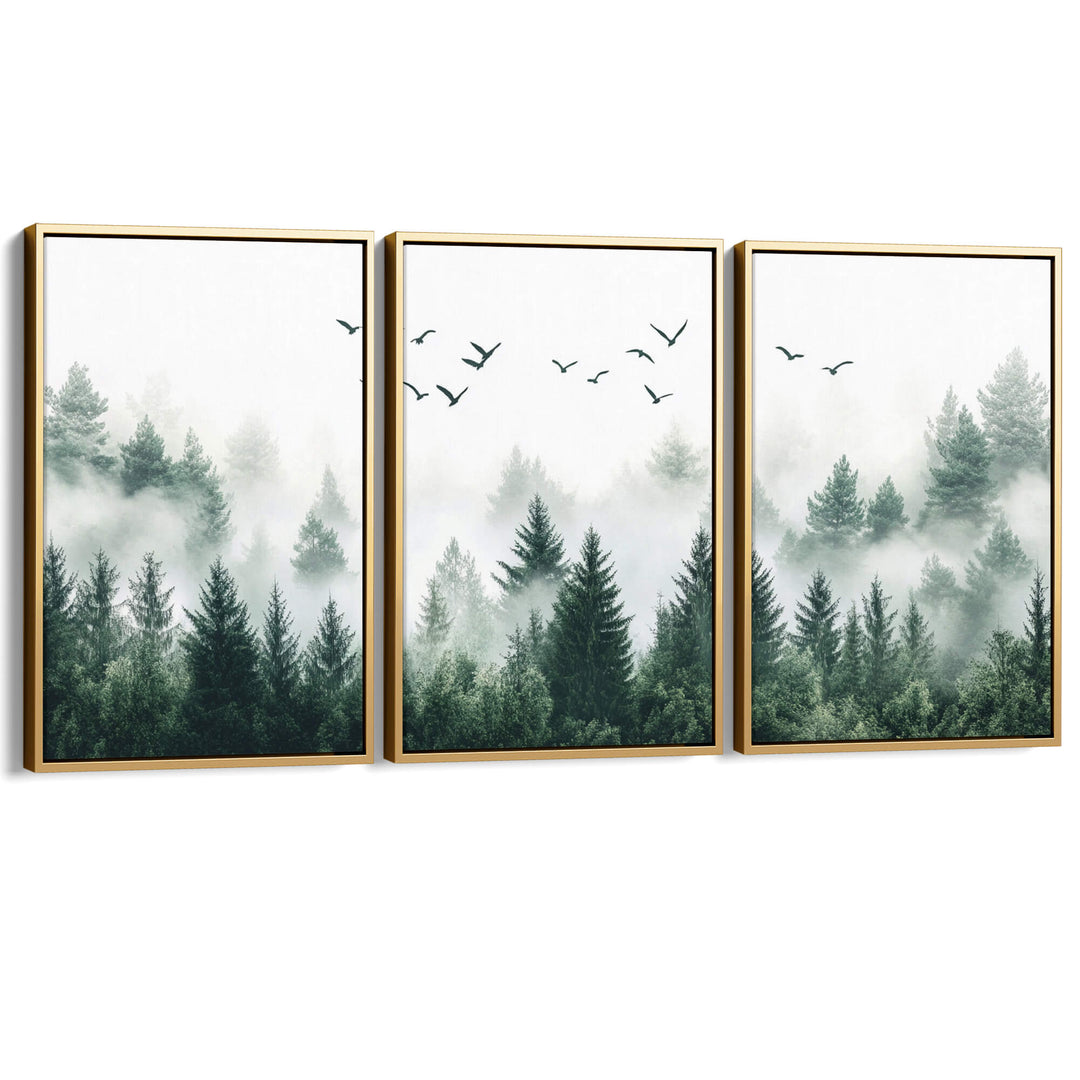 Above the Evergreens Set of 3 Prints Wall Art Moncasso