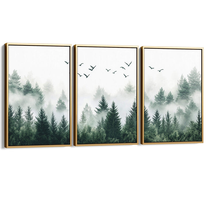 Above the Evergreens Set of 3 Prints Wall Art Moncasso