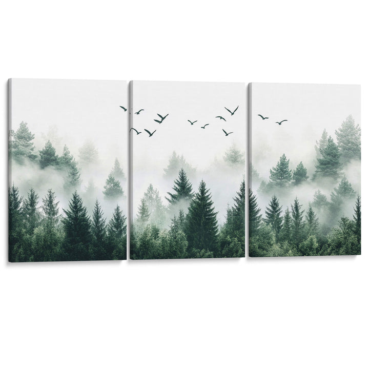 Above the Evergreens Set of 3 Prints Wall Art Moncasso