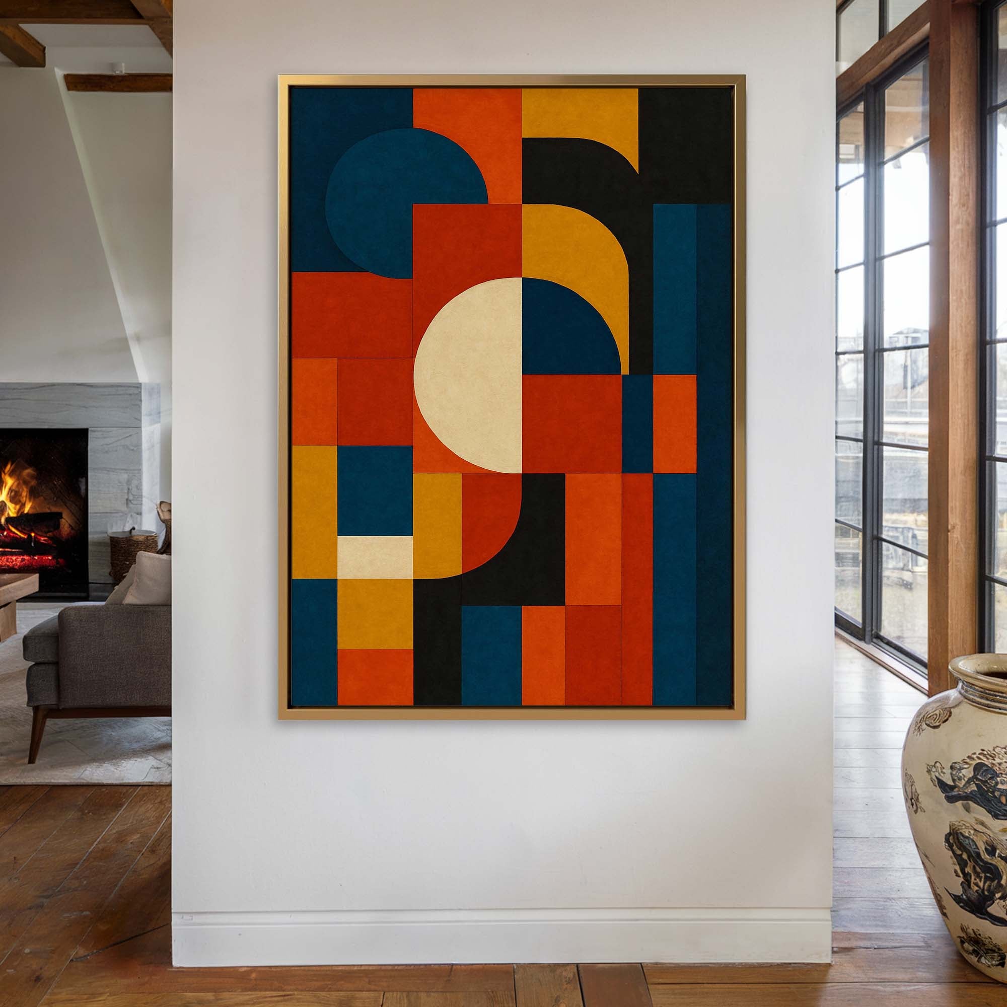 Arcadia No2 Print | Large Abstract Geometric Modern Canvas Wall