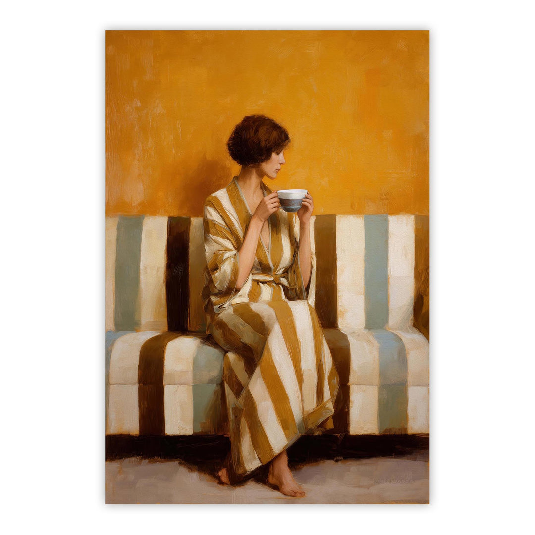 Amber Silence Print Wall Art Moncasso