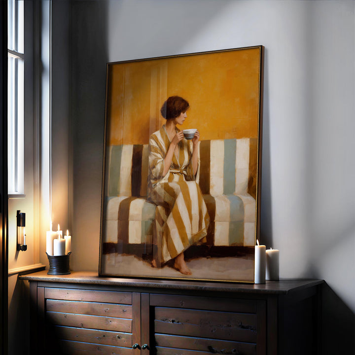 Amber Silence Print Wall Art Moncasso