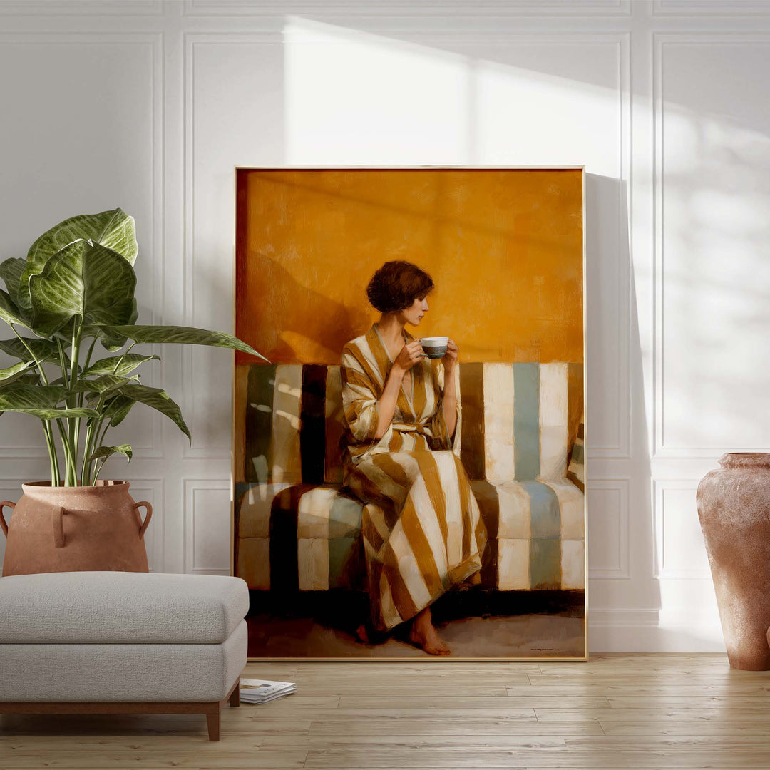 Amber Silence Print Wall Art Moncasso