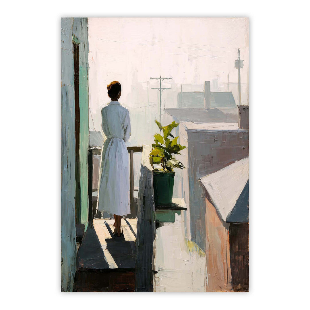 Balcony Stillness Print Wall Art Moncasso