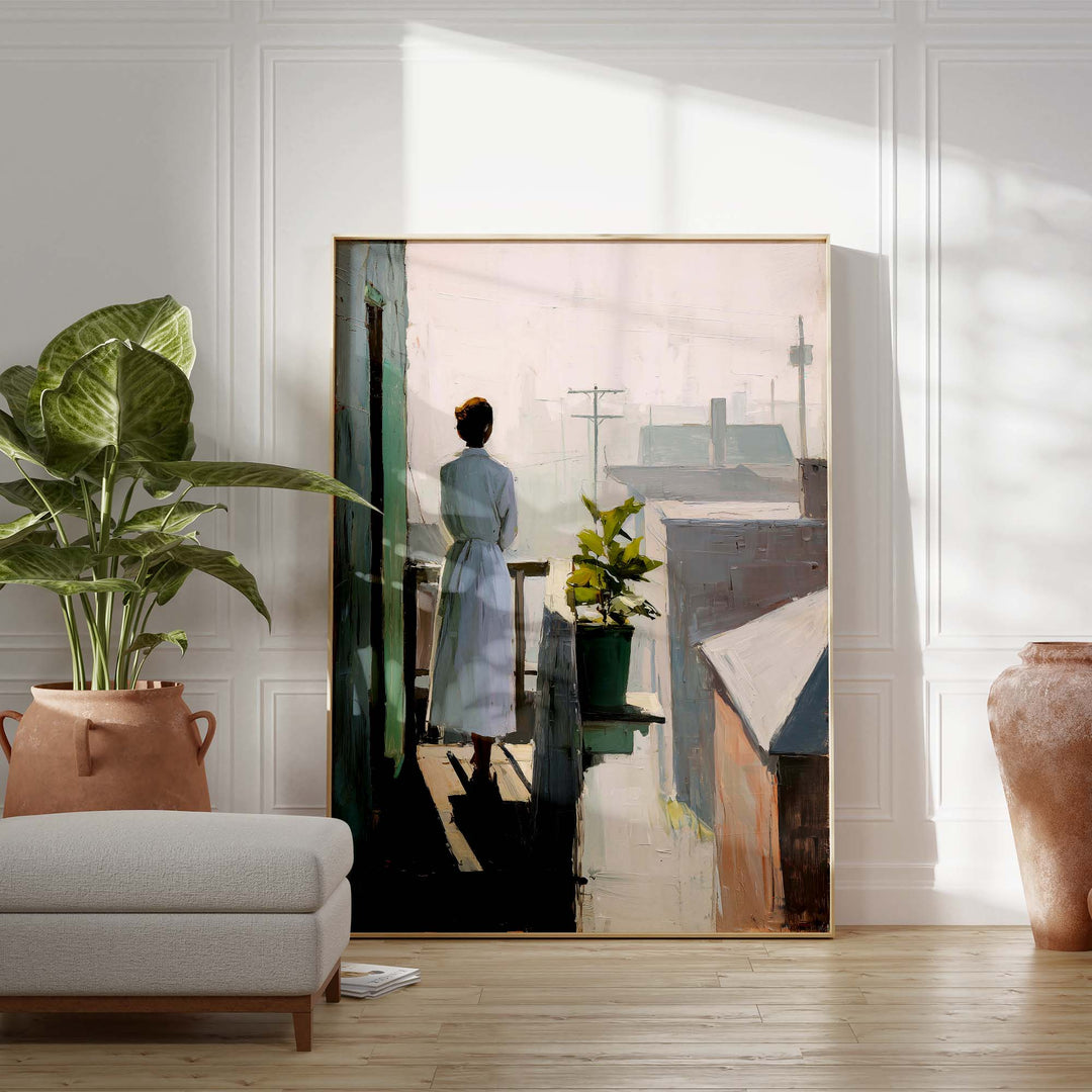 Balcony Stillness Print Wall Art Moncasso